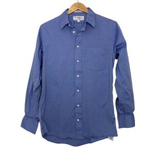 Burberrys of London Mens Dress Shirt Size 15-32/33 Blue preppy business  Casual